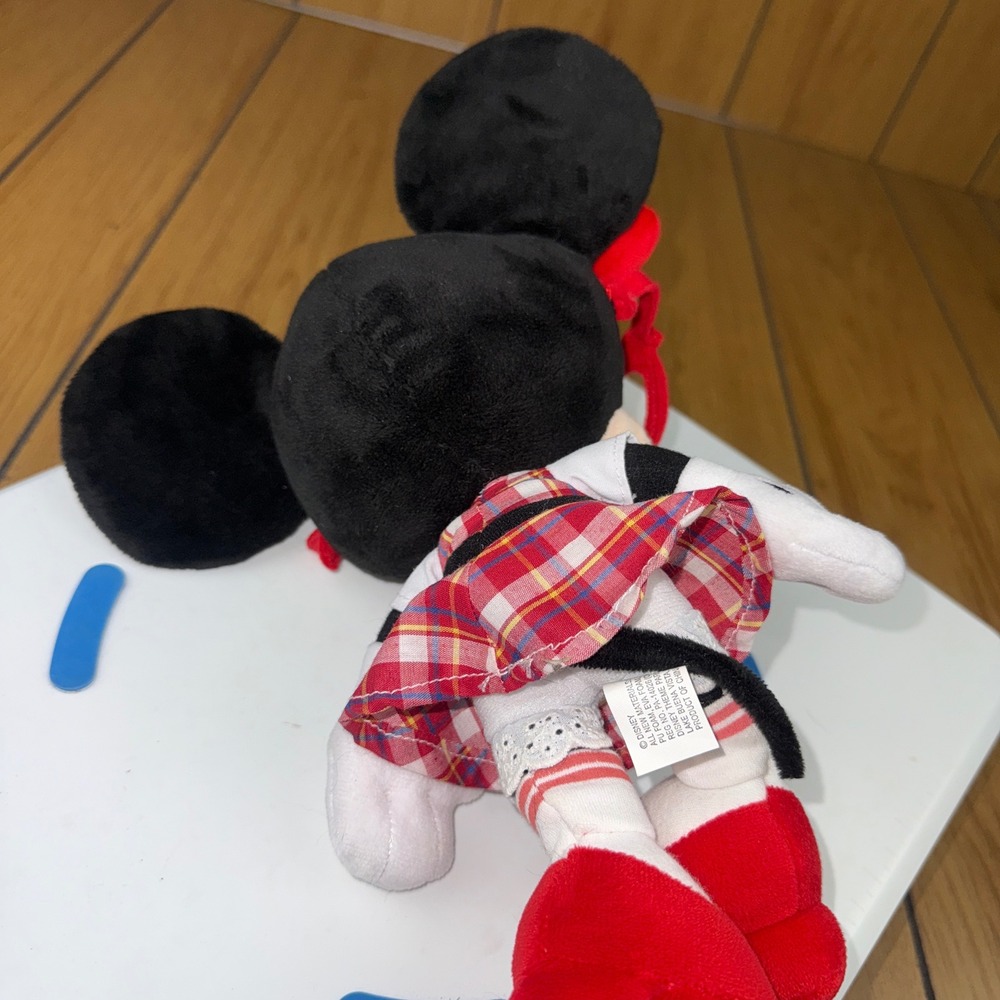 Disney Parks Minnie Mouse Nerd Plush With Glasses Hipster School Girl - Picture 7 of 15